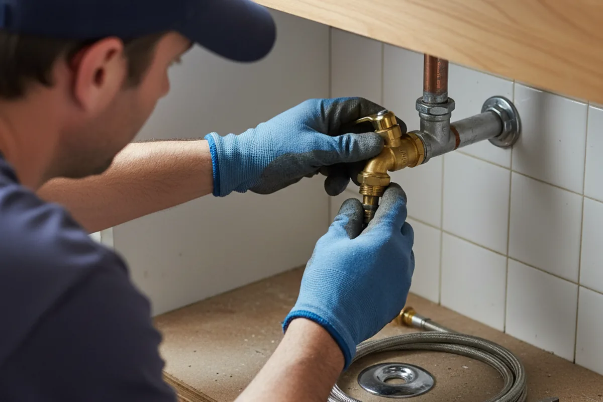Shutoff valve and fitting work during Repiping in Lignum